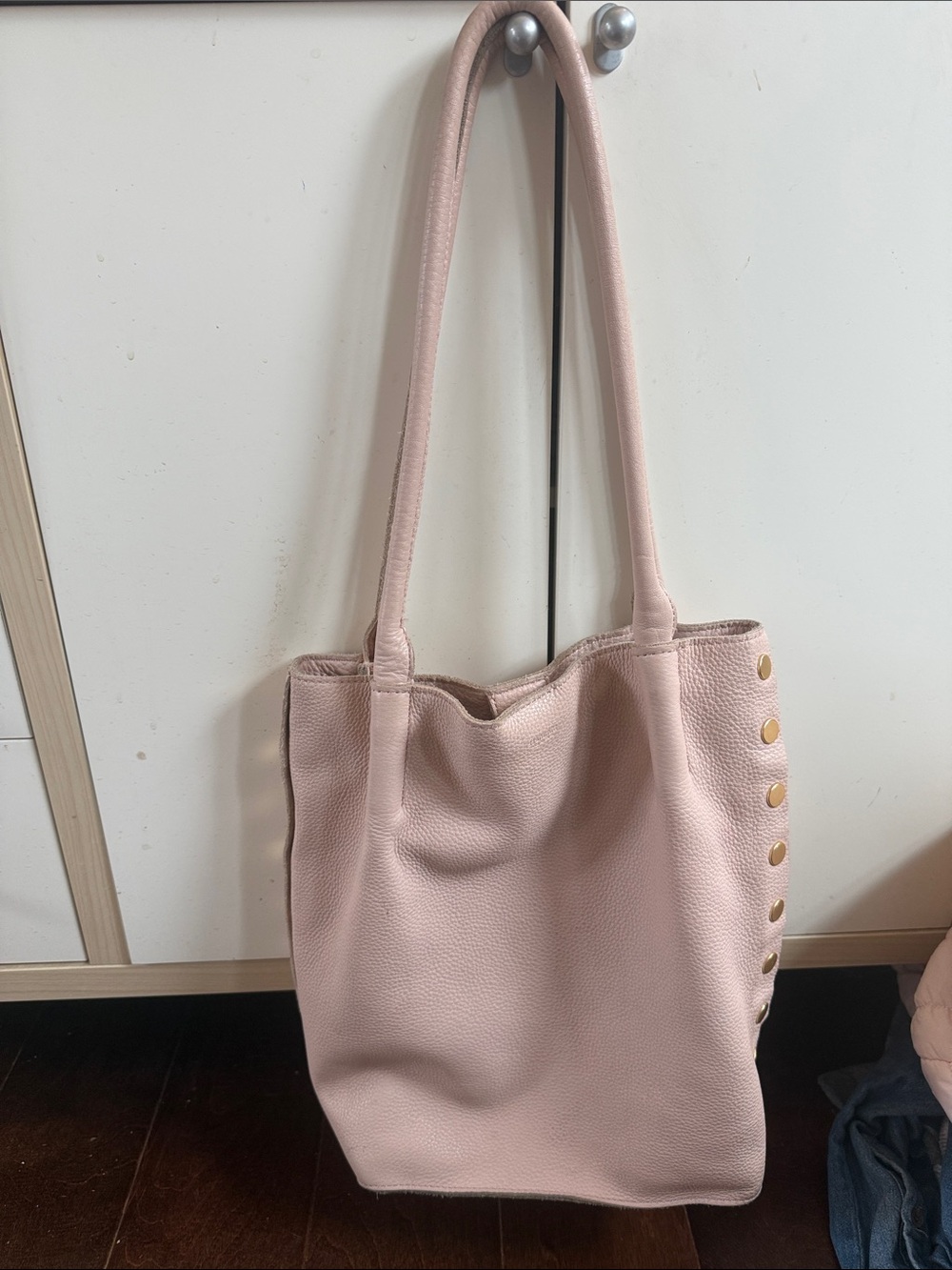 Hammitt Los Angeles Oliver Large Pebbled Leather Tote Bag - Blush Pink